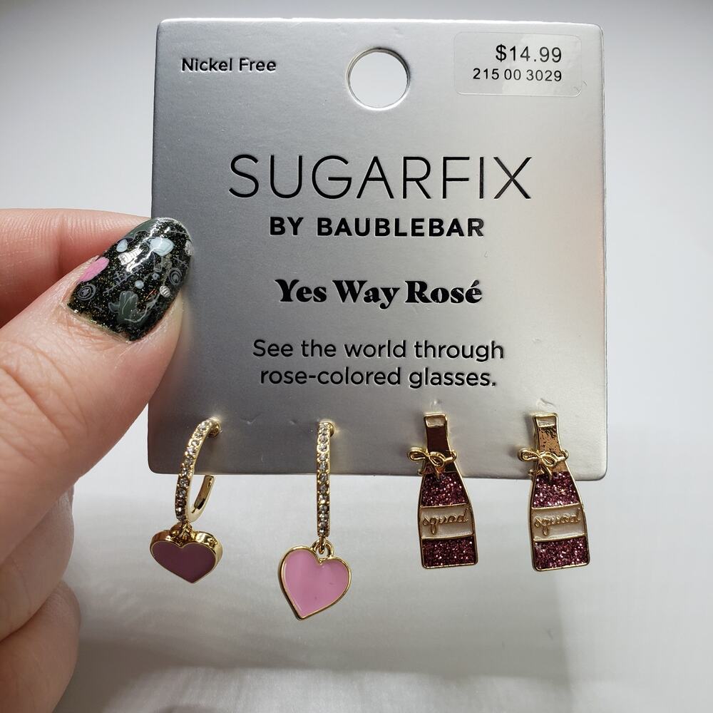 Sugarfix by Baublebar Yes Way‎ Rose Duo Earrings